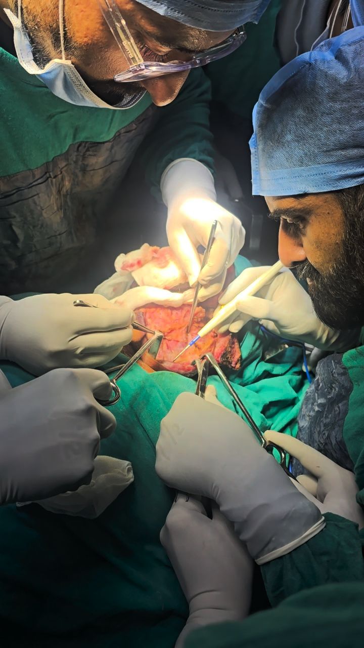 Head and neck surgery at Santosh