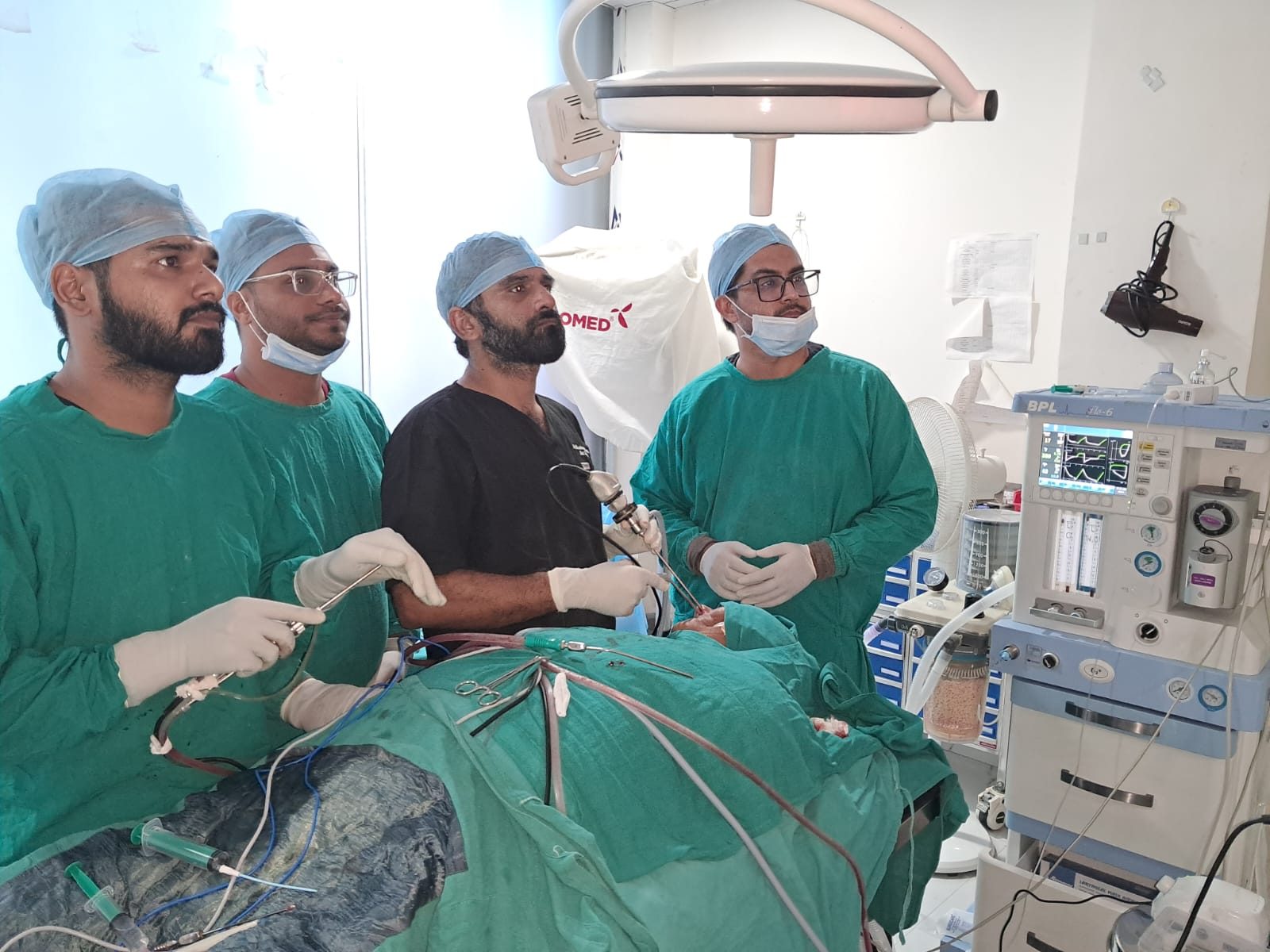 Head & neck surgery at Santosh