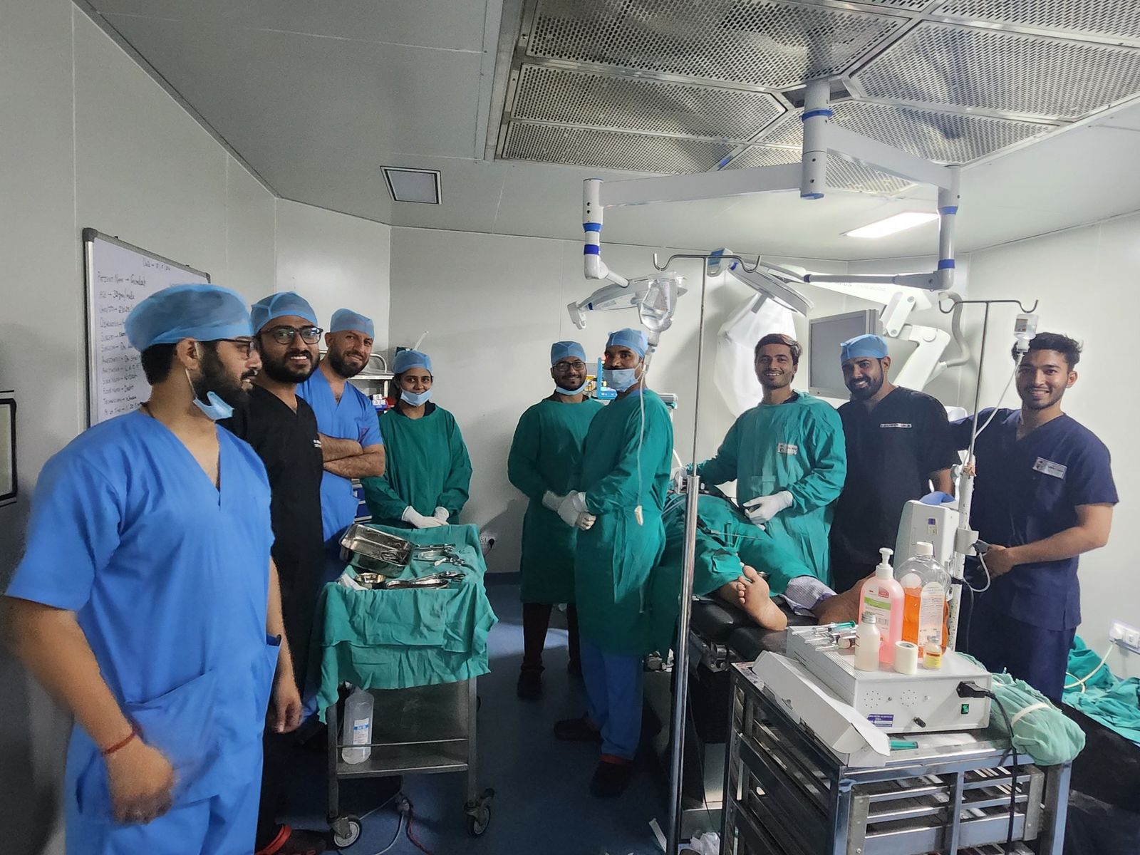 The surgical team at Santosh, Hisar